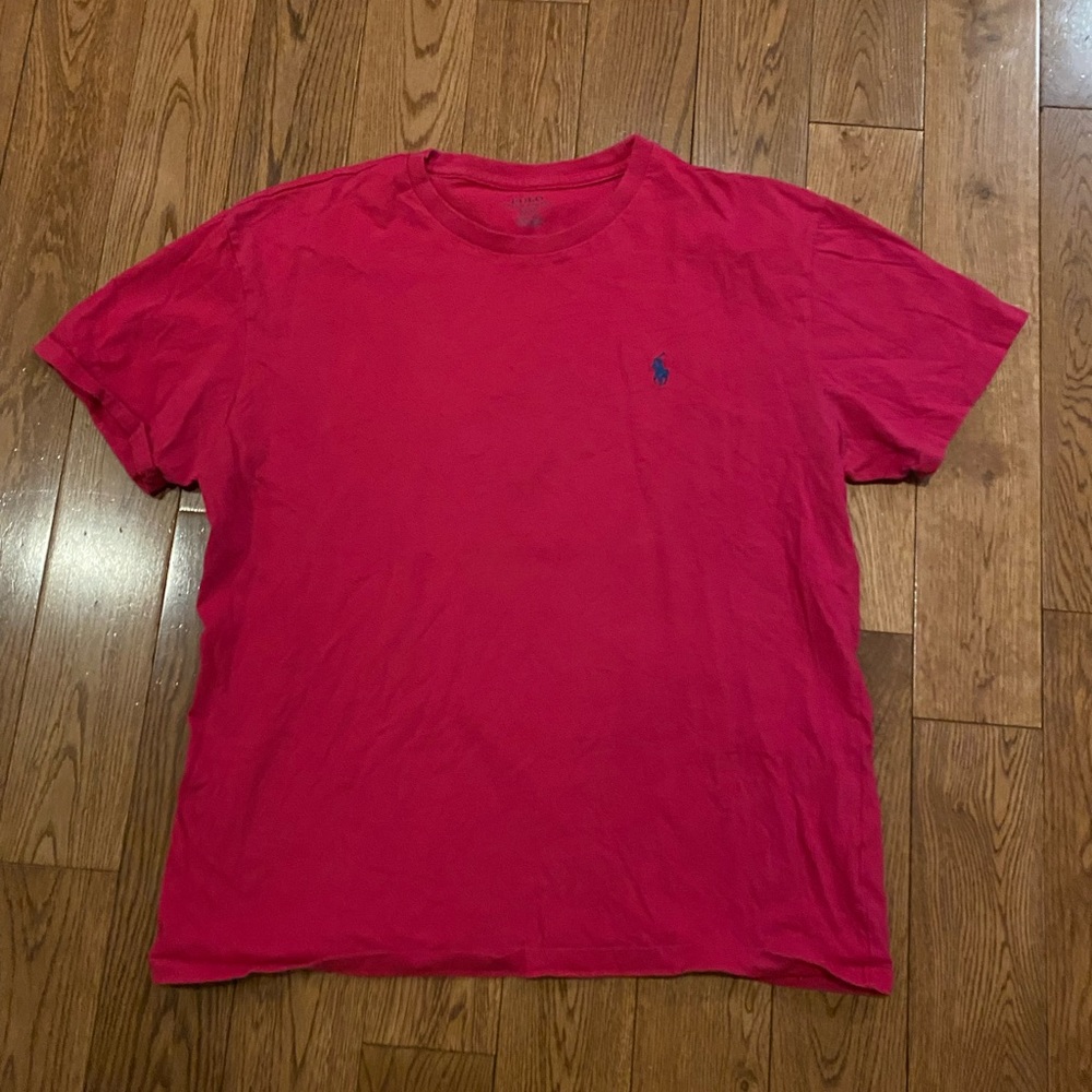 Mens pink polo T Shirt